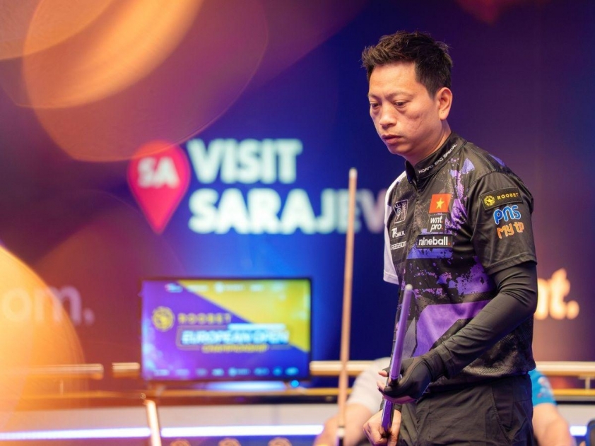 3/4 cơ thủ Việt Nam lọt vòng knock-out giải billiards danh giá châu Âu-805812