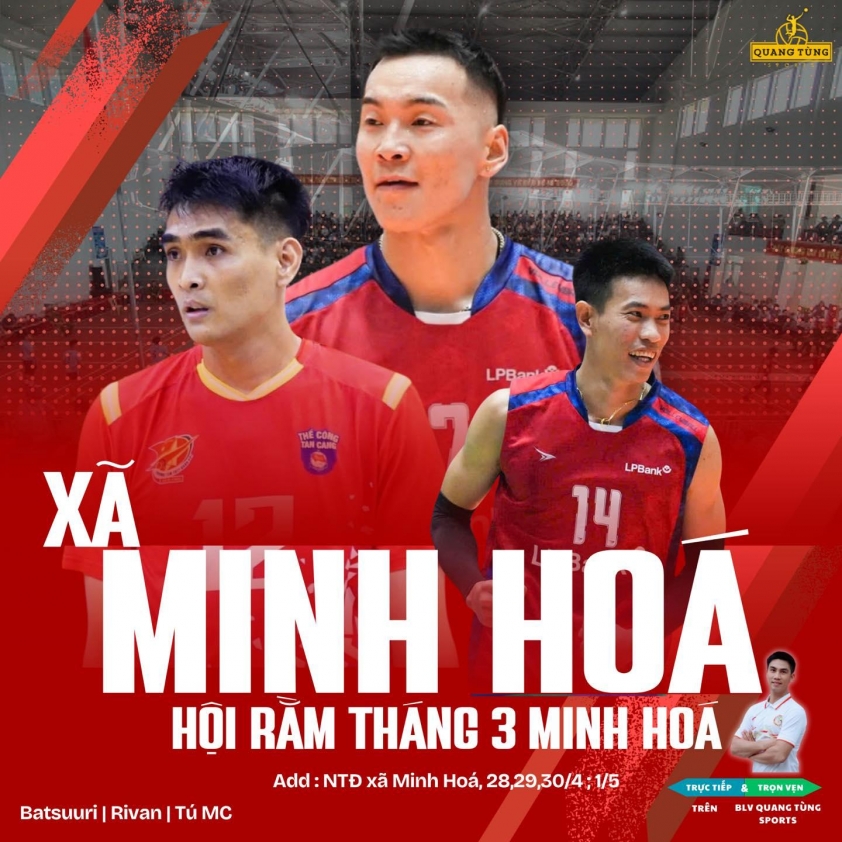 Rivan Nurmulki sát cánh Batsuuri Battur ở giải bóng chuyền hội làng 825303