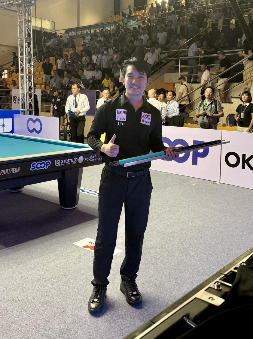Chiêm Hồng Thái lần đầu lọt chung kết World Cup carom 3 băng 838050